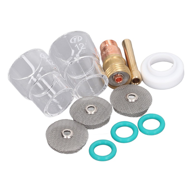 11Pcs Welding Gun Accessories Tig Welding Torch Glass Cup Collet