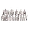 16PCS Diamond Drill Bits Diamond Hole Saw Kit 6-50mm with