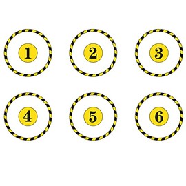 Jucoci Lens Point Markers 6 Piece Set Lens Marker Compatible with Warhammer 40k WH40K KT Wargame (Miniature Not Included)