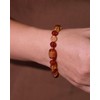 Xfoxstal Feng Shui Bracelet Citrine Stretch Agate Carving Sutra Beads