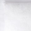 White Quilted Euro Shams Set of 2 Cotton Floral Large