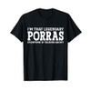 Porras Surname Funny Team Family Last Name Porras T-Shirt