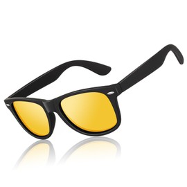 LINVO Polarized Sunglasses for Men Driving Sun glasses Shades 80's Retro Style Design Square