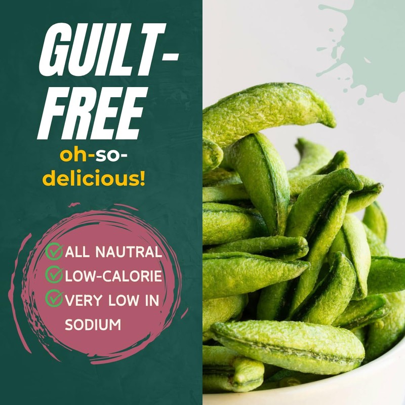 Terraland Snap Pea Crispy Crisps-Sea Salt, Crispy & Crunch, Vegan,
