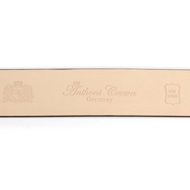 Anthoni Crown Women's Leather Belt, gray