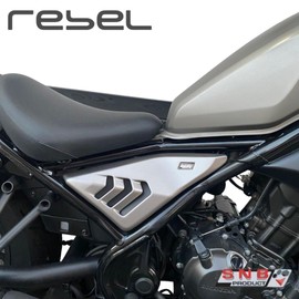 SNB Honda Revl 250/500 Side Cover Gray Side Covers for Honda Rebel CMX 300-500 Grey