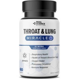 rs Throat and Lung Miracle for Adults, Natural Support for Low Oxygen Cough, Wheeze