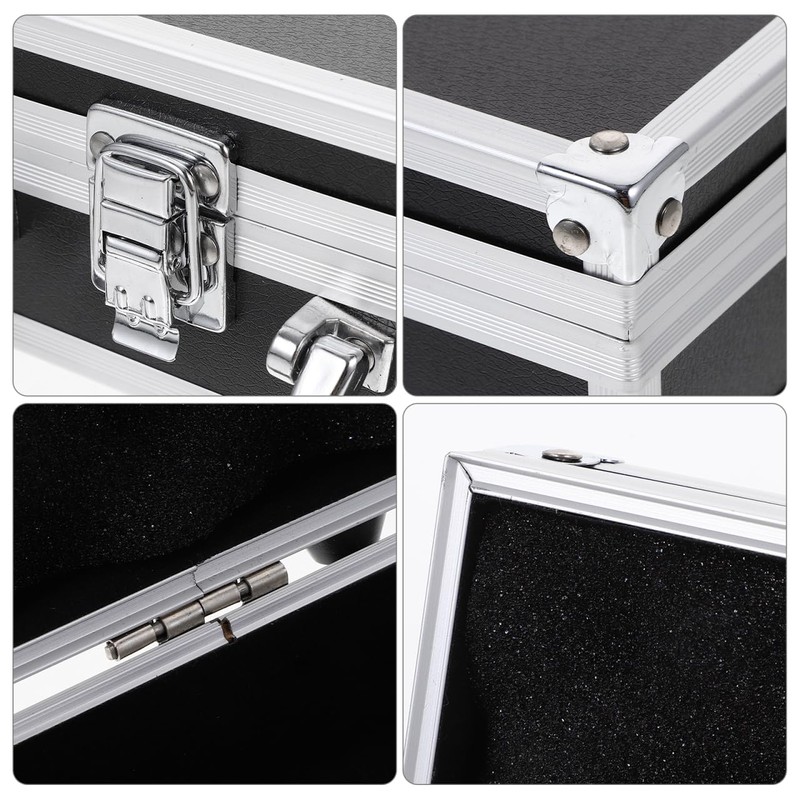 Vaguelly Portable Aluminium Tool Storage Box with Lock, Multi-Functional Handheld