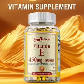 Vitamin E Supplement - Helps with skin hair immunity and heart health, improves blood circulation, has antioxidant properties, is nutritious and has anti-aging effects., 120 tablets, 3 pieces / 비타민 E 보충제 - 피부 모발 면역 및 심장 건강에 도움이 되고 혈액 순환을 개선하며 항산화 효과가 있고 영양이 풍부하고 노화 방지 효과가 있습니다., 120정, 3개