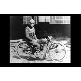 1923 Harley Davidson Motorcycle PHOTO Prohibition Era, Flat Sport Twin Model W