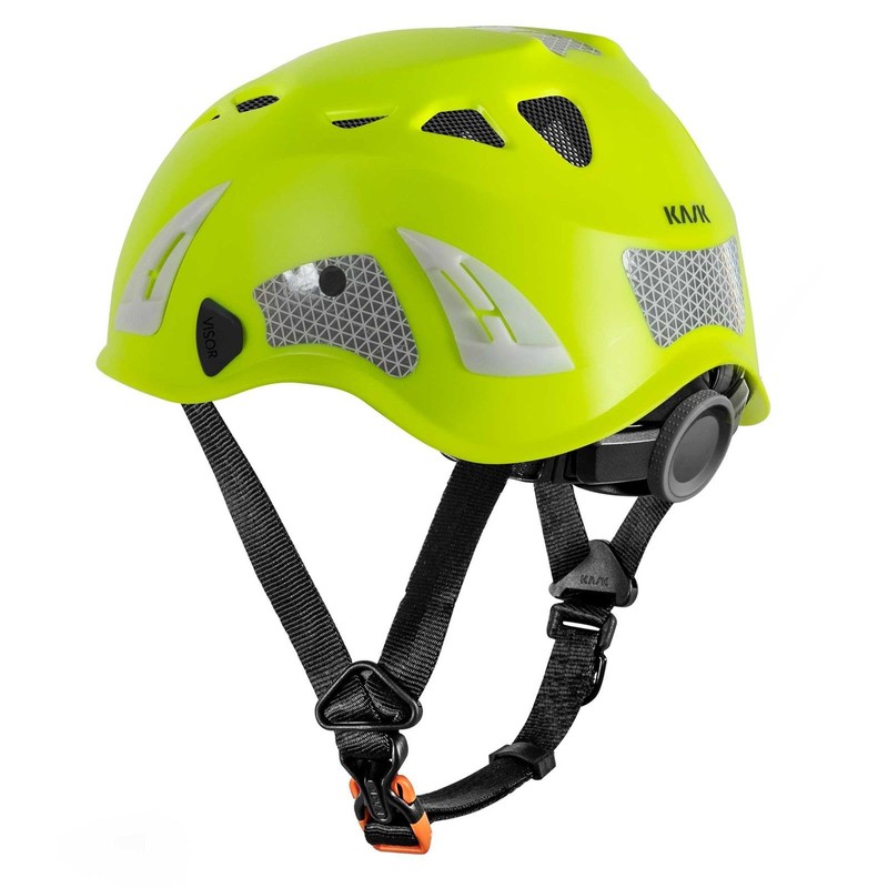 KASK Superplasma HI VIZ Safety Helmet with Rotating Wheel, Reflective