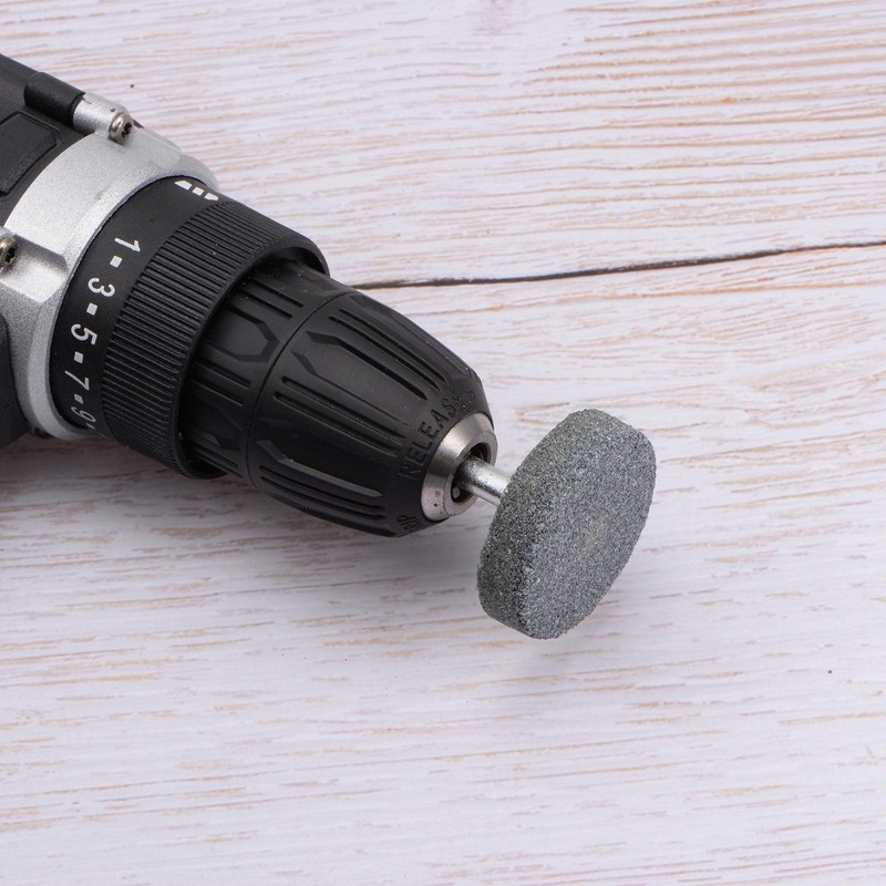 sourcing map Mounted Grinding Stone 1/4" Shank 1.5-inch Dia Corundum