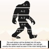 Large Bigfoot Wall Decal 60 x 42 Inch Sasquatch Big