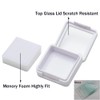 Giftop Gemstone Display Box Jewelry Box Container with Glass Top