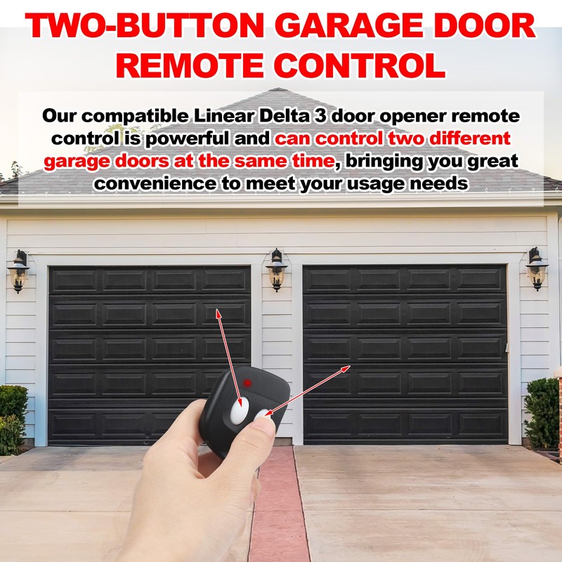 Kingdder 2 Pcs 8 Dip Switch Garage Door Remote Two