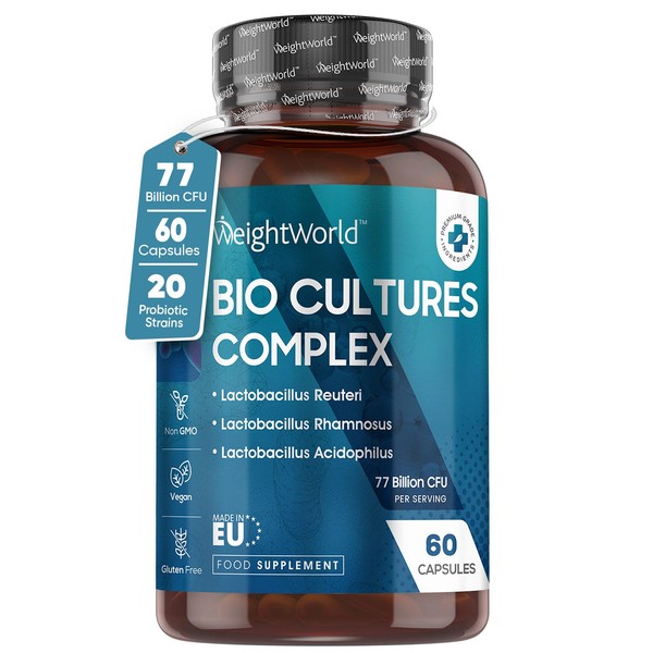 WeightWorld Bio Cultures Complex Probiotics and Prebiotics - 77 Billion