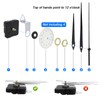 TOPBELIEF 4PCS Quartz Clock Movement Clock Hands Wall Clock Mechanism