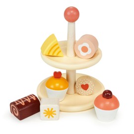 Mentari Toys' Role Play Sweet Treat Playfood: Encourage Creative Playtime! (Cupcake Stand)