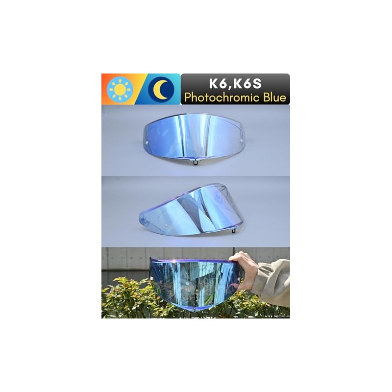 Logto Photochromic Visor Compatible With K6,K6S Helmet Transition Face Shield