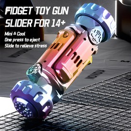 3T6B Alloy Anti-Stress Toy, Fidget Soft Bullet Guns Toy, Toy with Softball Weapons, EDC Anti-Stress Toy Decompression