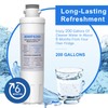 MIWF6200 Water Filter Compatible with Midea MRS26D5AST MF-2008-R2, Insignia NS-WF26SS0-1,