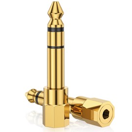 Tomswa 6.35mm to 3.5 mm Adapter,3.5mm Stereo Headphone Adapters for Audio Connector, 3.5mm Female to 6.35mm Male Jack Plug Stereo Adapter for Headphone Adapter