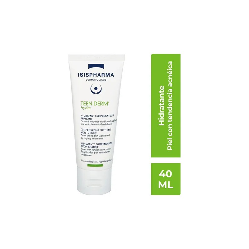 Isispharma Teen Derm Hydra 40ml Textura Ligera Acne