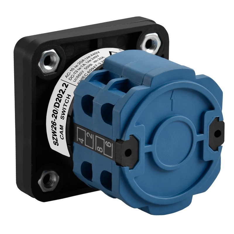 Heschen Universal Rotary Cam Selector Changeover Switch SZW26-20/D202.2 660V 20A