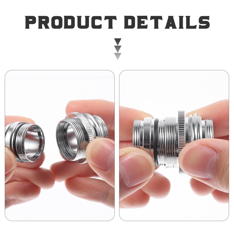 DOITOOL 7pcs Faucet Adapter Washer Hose Python Aquarium Vacuum Sink