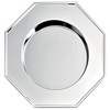 SILBERKANNE Table Plate 30 cm Octagonal Premium Silver Plated in