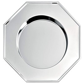 SILBERKANNE Table Plate 30 cm Octagonal Premium Silver Plated in Top Workmanship