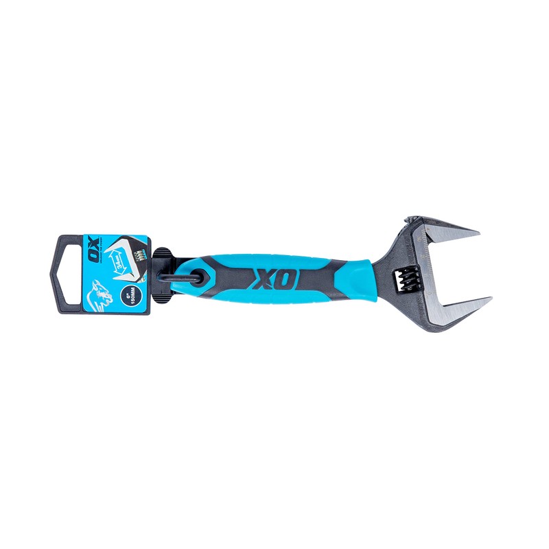 OX Pro Series Adjustable Wrench Extra Wide Jaw 6” (150mm)