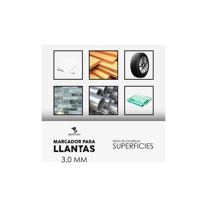 Plumon Bco Pintura Marcador Letras Llantas Moto Carro Llanta