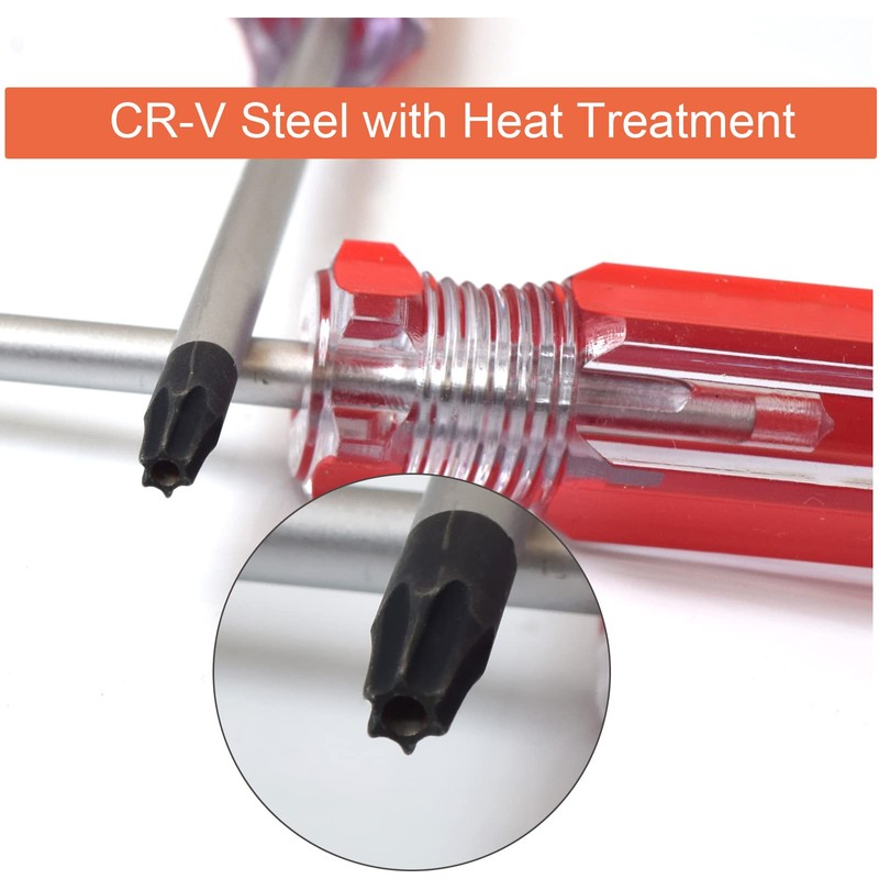 T20H Torx Screwdriver 2PCS Set, SKZIRI 2Pack T20 Torx Security