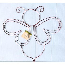JF- Metal Bumble Bee Wire Wreath Form, 14" (Set of 2)