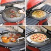 Skyflame Round Griddle with Grease Drain and Handle, 18.5" Flat