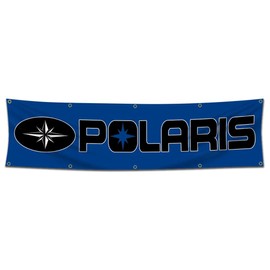 Kasflag Polaris Snowmobile Banner Flag Racing Car 90x150cm/90x150cm/Vibrat Color/HD printing/ 150D Polyster Banner Garage Decor For Man Cave