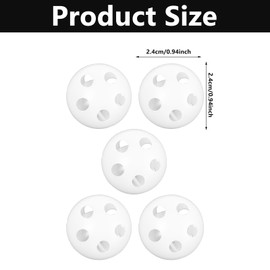 YUXIANLB 20 Pcs Rattle Balls Inserts Rattle Box Repair Doll Noise Maker Insert Rattle Toy for Baby Animal Puppy Doll Baby Pet Toy (24 mm)