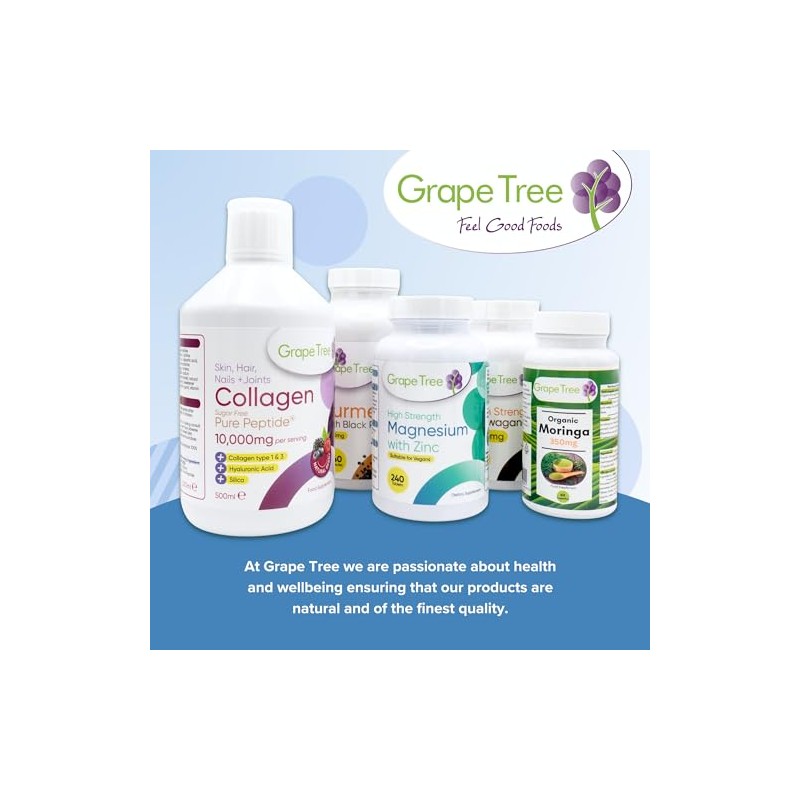 Grape Tree Marine Collagen 500mg Capsules – 120 Capsules Hydrolysed