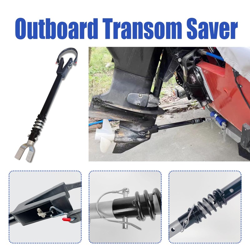 COMVERIX Adjustable Transom Saver for Outboard Motor (150HP) – Rust-Resistant,