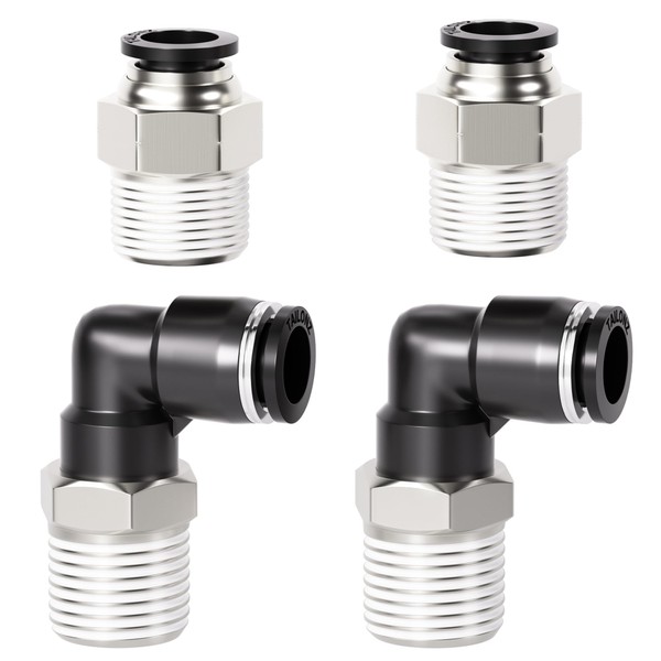 TAILONZ PNEUMATIC TAILONZ PNEUMATIC Elbow and Straight Combination 1/4 Inch