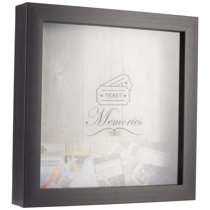 Lawrence Frames Black 10x10 Shadow Box Ticket Holder