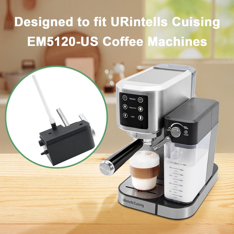 URintells Cuising Replacement Transparent Milk Tube for Espresso Machine EM5120-US