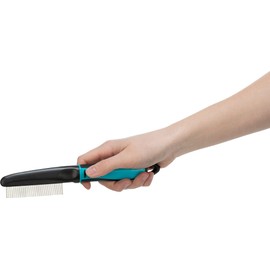 TRIXIE Pet Grooming Flea Comb, For Cats, Dogs, and Small Animals, Removes Fleas, Flea Eggs and Other Debris, 8" (21cm)
