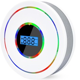 Combination Smoke and Carbon Monoxide Detector,Battery Operated Smoke Carbon Monoxide Alarm Detector Combo for House Kitchen Office Hotel Restaurant