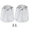 Biaungdo Black Shower Knob Replacement Set of 2, Bathtub Faucet