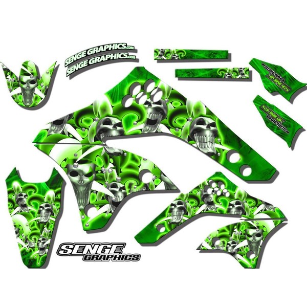 2006-2008 KX 450 F Jester Green Senge Graphics Base Kit