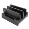 Vertical Laptop Stand Holder Adjustable Width Dual Slots Laptop Holder