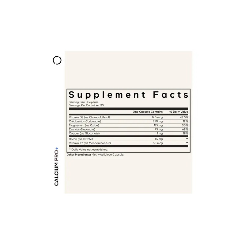 Codeage Calcium 250 Mg Suplemento - 120 Cápsulas N/a