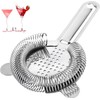Zhenghebuy Cocktail Strainer,Ice Filters for Drinks,Cocktail Filter,Handle Bar Strainers,Practical and